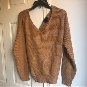 Twist back sweater